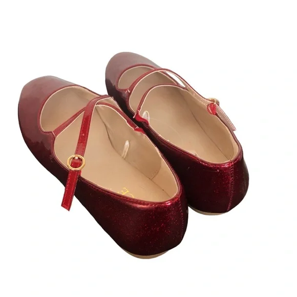 Gymboree Red Criss Cross Strapped Mary Janes size 3 - Picture 3 of 10